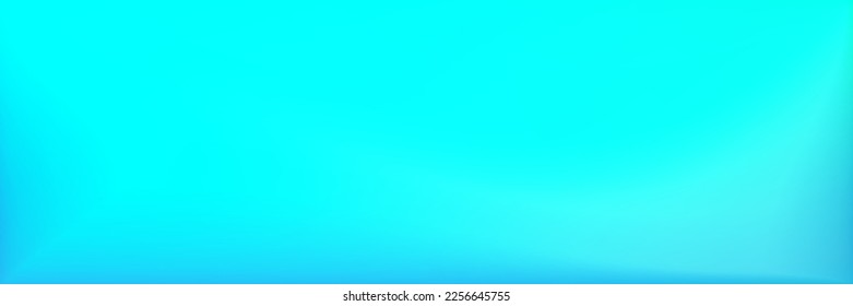 Bright Turquoise Wavy Gradient Mesh. Blue Vivid Smooth Surface Backdrop. Natural Blurred Background. Color Ocean Wavy Gradient Mesh. Multicolor Vibrant Dark Smooth Surface Illustration.