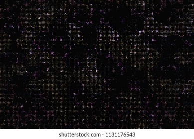 Bright, twinkling stars on a dark background. Vector illustration.