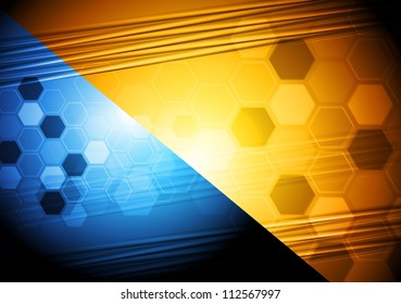 Brillante diseño de alta tecnología de dos colores. Ilustración vectorial eps 10
