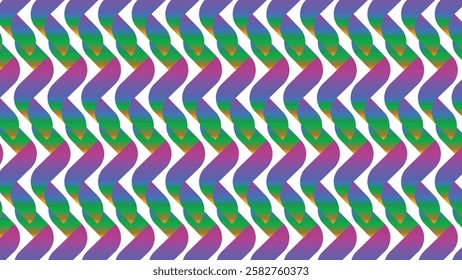 Bright two-tone wave pattern background vector background