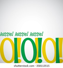 Bright typographic Australia Day card in vector format.