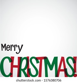 Bright typographic Christmas card in vector format.
