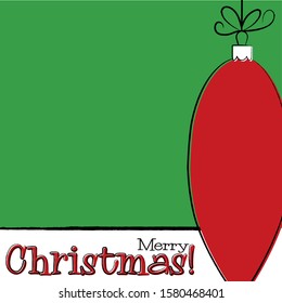 Bright typographic Christmas card in vector format.