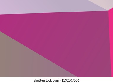 Bright ultraviolet geometric background with triangles of different shapes and scales. Triangulation pattern. Low polygon. Vector illustration. Rectangular, horizontal