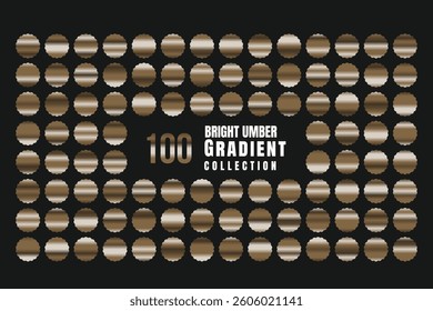 Bright Umber 100 Gradient Swatches