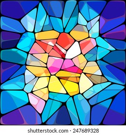 bright unusual geometric abstract tile polygons 