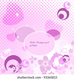 bright  valentine's day backdrop with copy space. Eps10