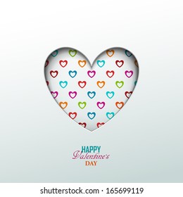 Bright Valentine`s day background 