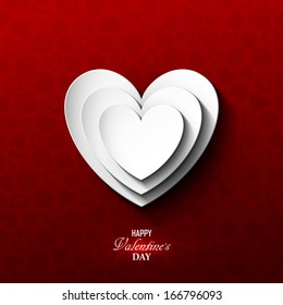 Bright Valentine`s day background 