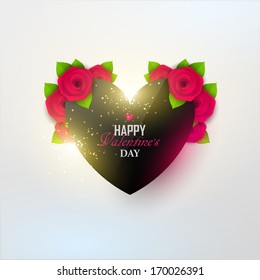 Bright Valentine`s day background 