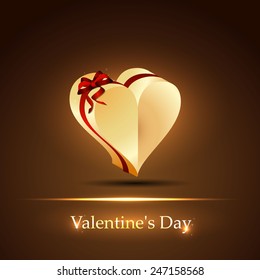 Bright Valentine`s day background