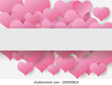 Bright Valentines day background 