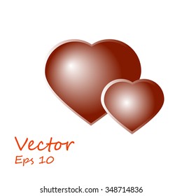 Bright Valentine`s day background 