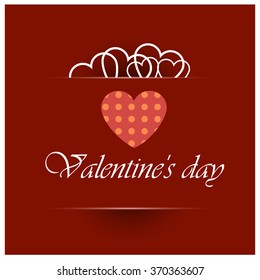 Bright Valentine`s day background