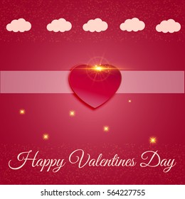 Bright Valentines day background