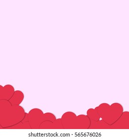 Bright Valentine`s day background