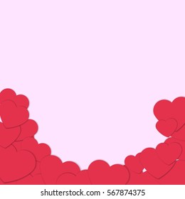 Bright Valentine`s day background