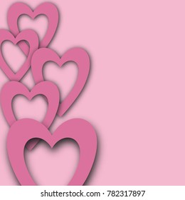 Bright Valentines day background