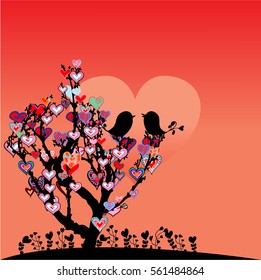 Bright Valentine`s day background.Valentine`s day backgrounds set. Vector illustration.
