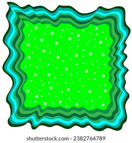Vector claro marco verde abstracto sobre fondo blanco