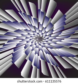 Bright vector abstraction spiral