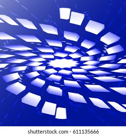 Bright vector abstraction spiral