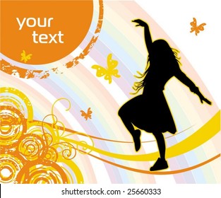 Bright vector background