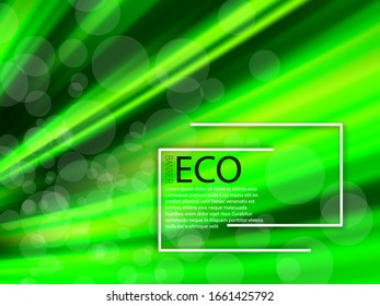 
Bright vector background of abstract green stripes. Banner design, poster.