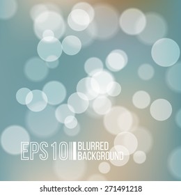 Bright vector background with bokeh effect. Wallpaper