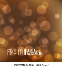 Bright vector background with bokeh effect. Wallpaper