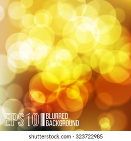 Bright vector background with bokeh effect. Wallpaper.