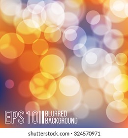 Bright vector background with bokeh effect. Wallpaper.