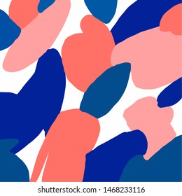 Bright vector background. Colorful abstraction with pink, blue and emerald colors
