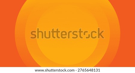 Bright vector background with concentric circles in yellow to orange gradient, radiating from the center like a sunburst for a warm, energetic, and eye-catching effect.
