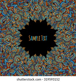 Bright vector background with geometric patten, place your text in center