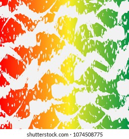 Bright vector background in rasta colors - red, yellow and green. Abstract stain pattern. 