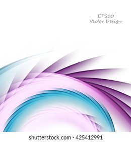 Bright vector background. Wavy lines, elements for design. Vector elements for presentations, brochures, annual reports. Eps10