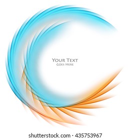 Bright vector background. Wavy lines, elements for design. Vector elements for presentations, brochures, annual reports. Eps10