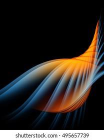 Bright vector background. Wavy lines, elements for design. Vector elements for presentations, brochures, annual reports. Eps10