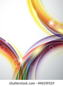 Bright vector background. Wavy lines, elements for design. Vector elements for presentations, brochures, annual reports. Eps10