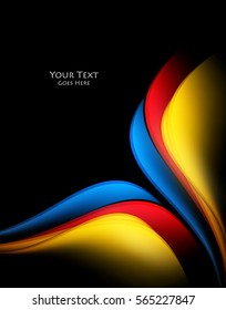 Bright vector background. Wavy lines, elements for design. Vector elements for presentations, brochures, annual reports. Eps10