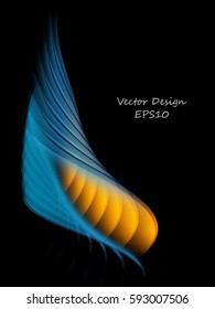 Bright vector background. Wavy lines, elements for design. Vector elements for presentations, brochures, annual reports. Eps10