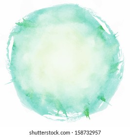 bright vector brush strokes circle