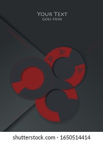 bright vector business template design. Company identity with geometric elements. Annual reports, brochures, booklets template. Eps10