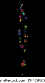 Bright vector cannabis Maldives map mosaic on a black background. Concept with bright weed leaves for cannabis legalize campaign. Vector Maldives map is composed with herbal leaves.