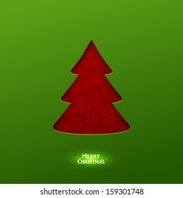 Bright vector christmas greeting card