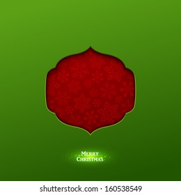 Bright vector christmas greeting card