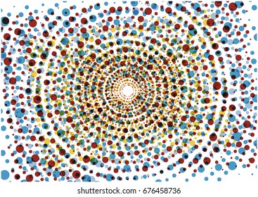 bright vector circles background