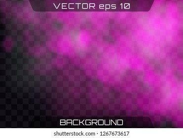 Bright vector cloudiness, mist or smog background. Realistic colorful smoke effect for decoration. Isolated transparent special effect.