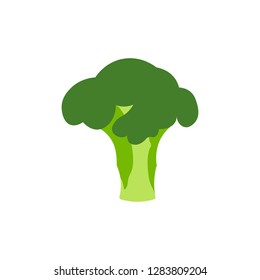 Bright vector collection of colorful broccoli. Fresh cartoon different vegetable isolated on white background used for magazine, book, poster, card, menu cover, web pages.